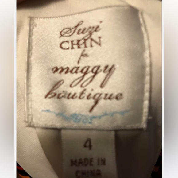 Maggie Boutique Stripe Maxi Dress Suzi Chin Size XL, Vibrant - Picture 4 of 5